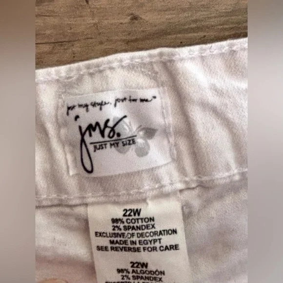 JMS Plus Size 22 White Capri Pockets - Picture 2 of 6